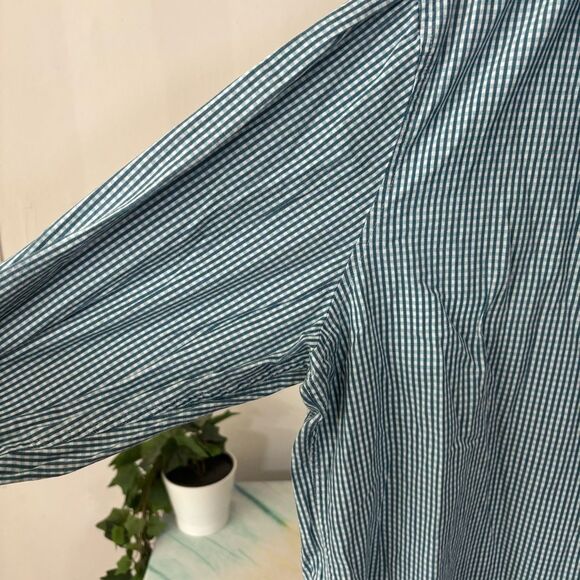 Perry Ellis Blue Casual Button Down Shirt Lightweight Cotton large - Picture 7 of 7